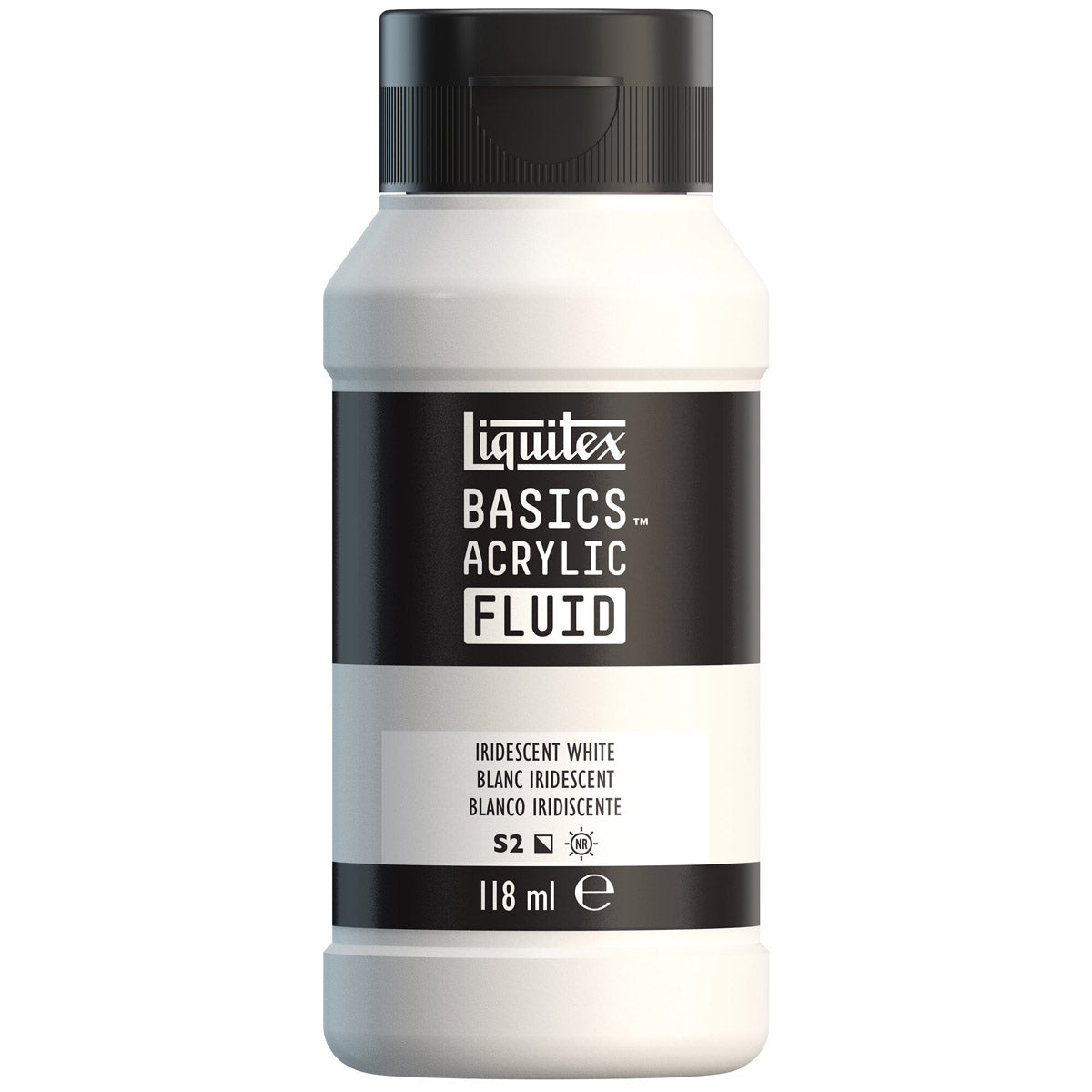 Liquitex Basics Acrylic Fluid - Iridescent White S2
