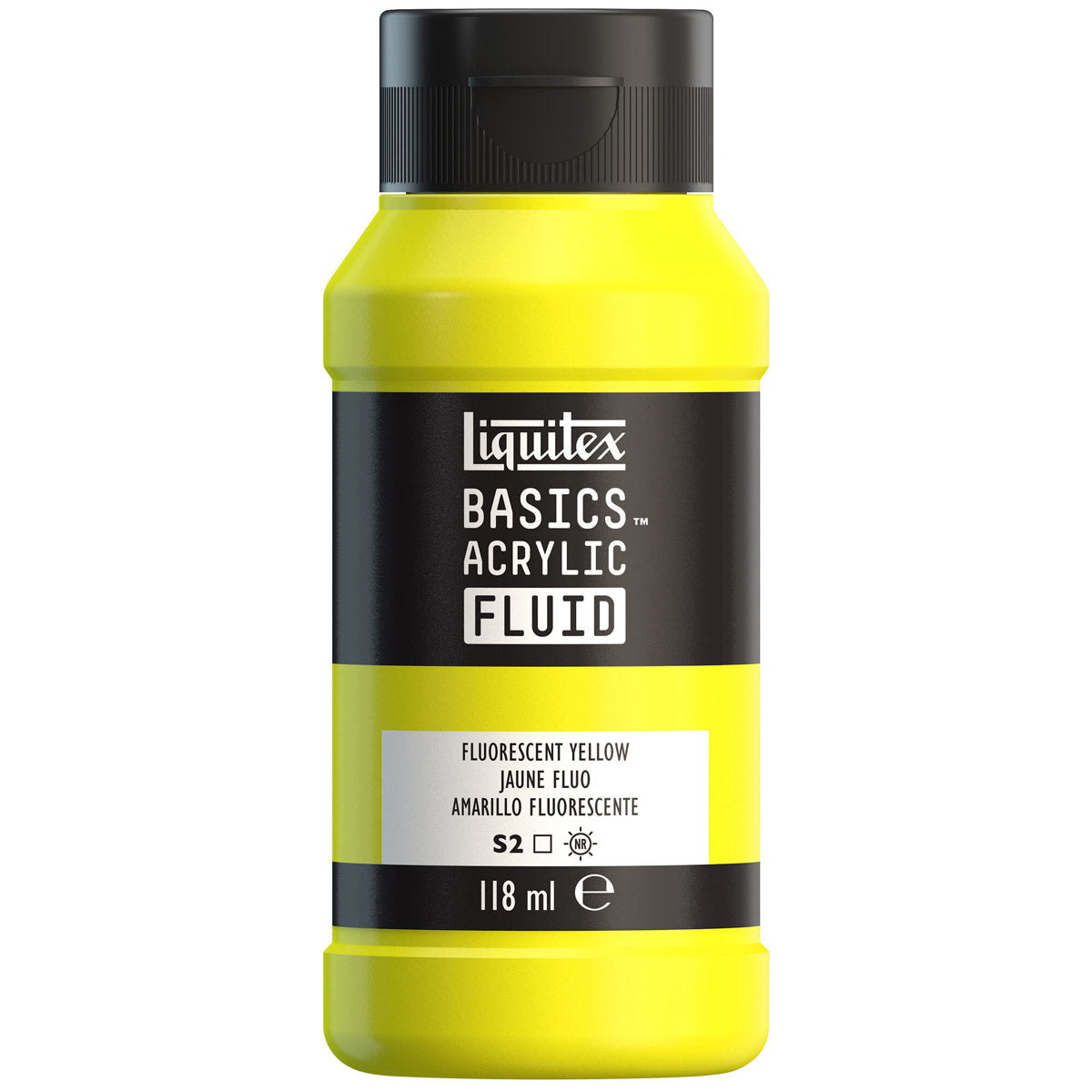 Liquitex Basics Acrylic Fluid - Fluorescent Yellow S2