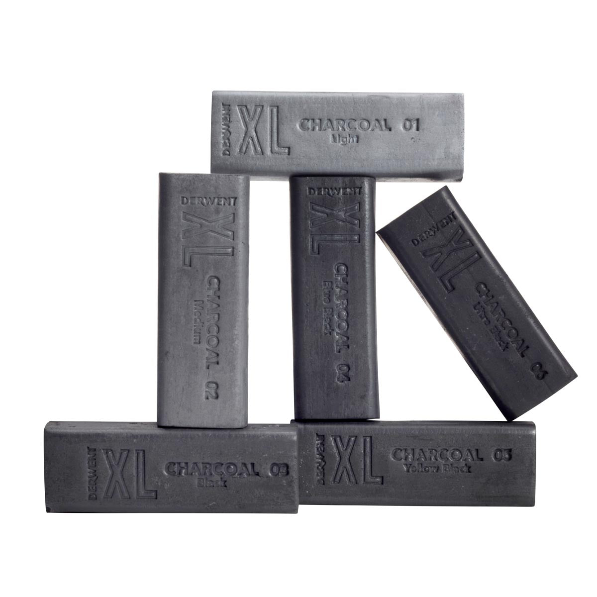 Derwent XL Charcoal Block Tin Of 6