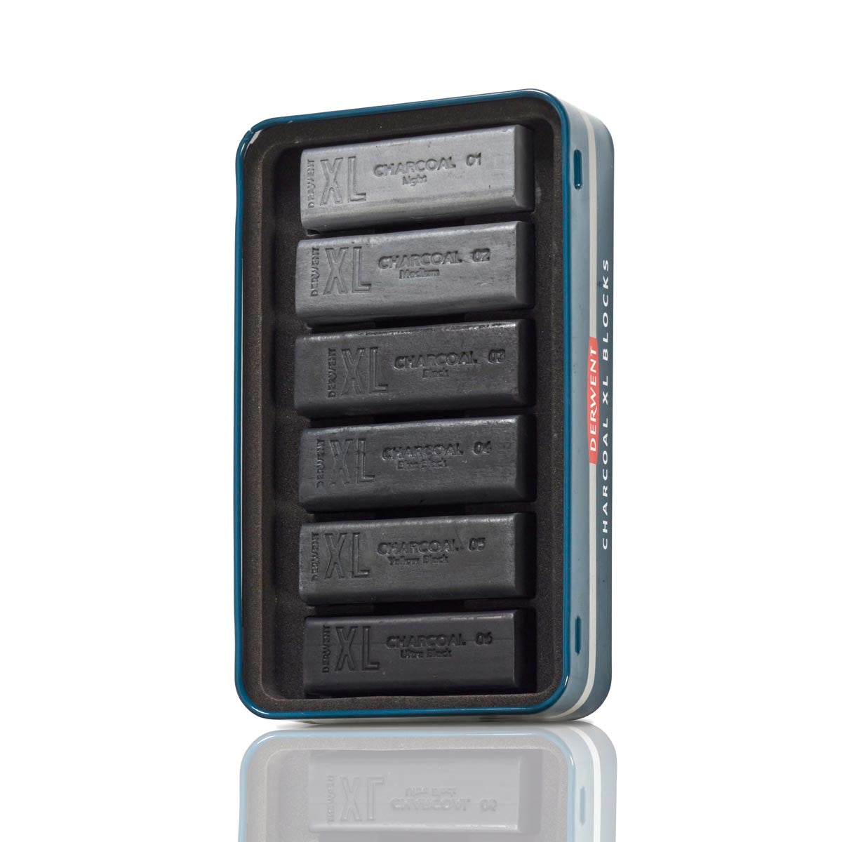 Derwent XL Charcoal Block Tin Of 6