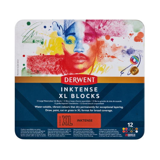 Derwent Inktense XL Blocks Tin (12)