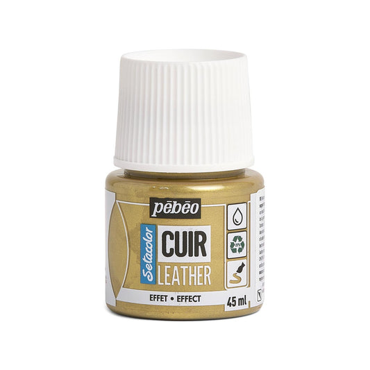 Pebeo Setacolor Leather - Metal Gold (45ml)
