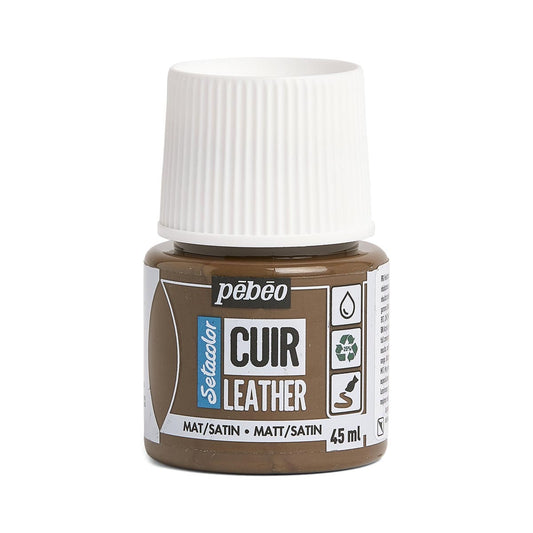 Pebeo Setacolor Leather - Expresso Brown (45ml)