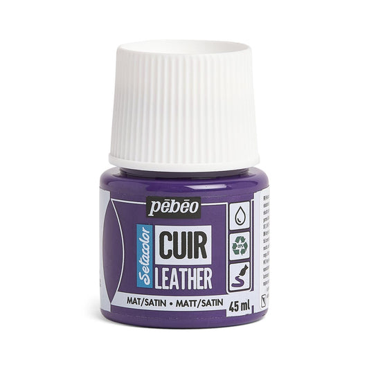 Pebeo Setacolor Leather - Aubergine Violet (45ml)