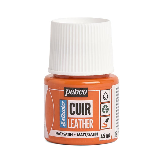 Pebeo Setacolor Leather - Orange (45ml)