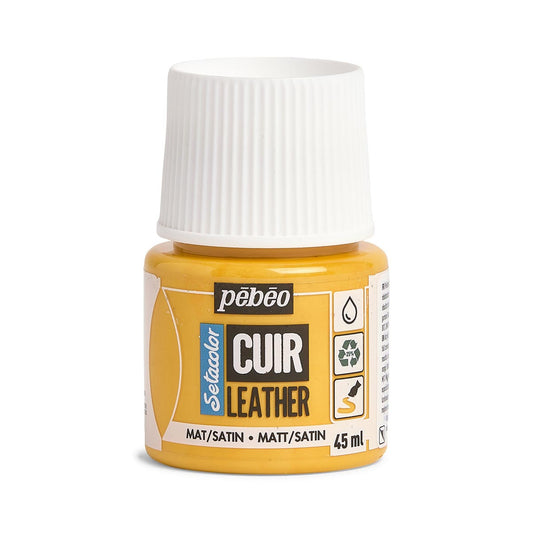 Pebeo Setacolor Leather - Sunflower Yellow (45ml)
