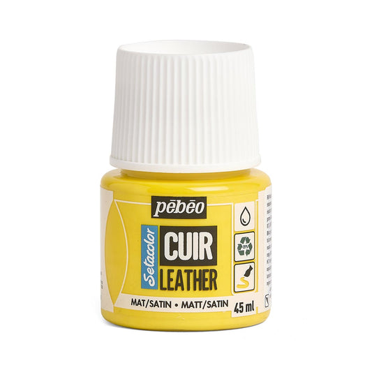 Pebeo Setacolor Leather - Vivid Yellow (45ml)
