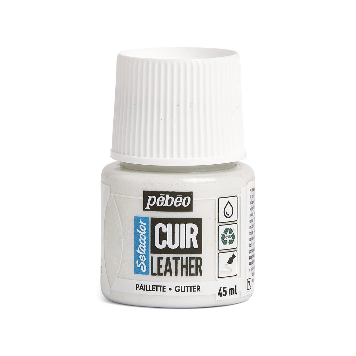 Pebeo Setacolor Leather - Glitter Iridescent (45ml)