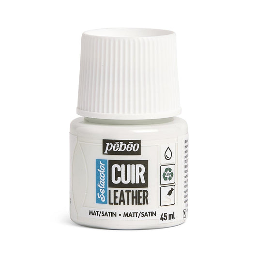 Pebeo Setacolor Leather - Pure White (45ml)