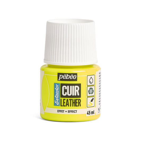 Pebeo Setacolor Leather - Fluorescent Yellow (45ml)