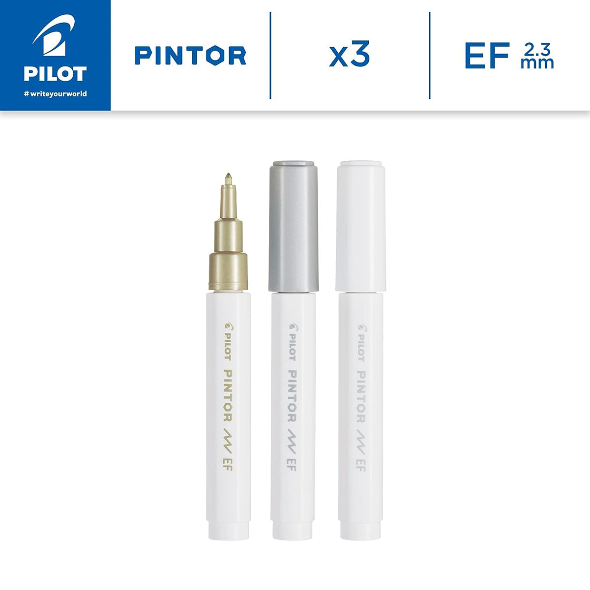 Pilot Pintor Extra Fine Paint Marker 3 Pack Celebration