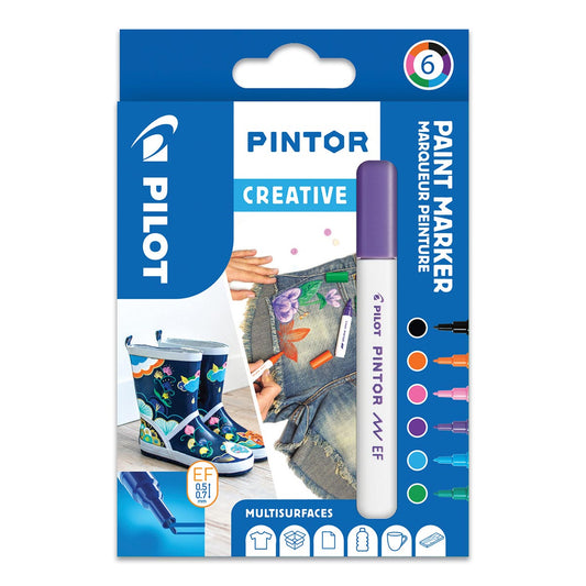 Pilot Pintor Extra Fine Tip Paint Marker 6 Pack Creative