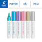 Pilot Pintor Medium Tip Paint Marker 6 Pack Metallic