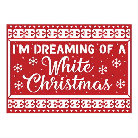 FE Xmas Craft a Card Die - 5x7 White Xmas