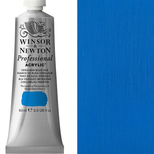Winsor & Newton Professional Acrylic 60ml Cerulean Blue Hue - Winsor & Newton at DRK Crafts