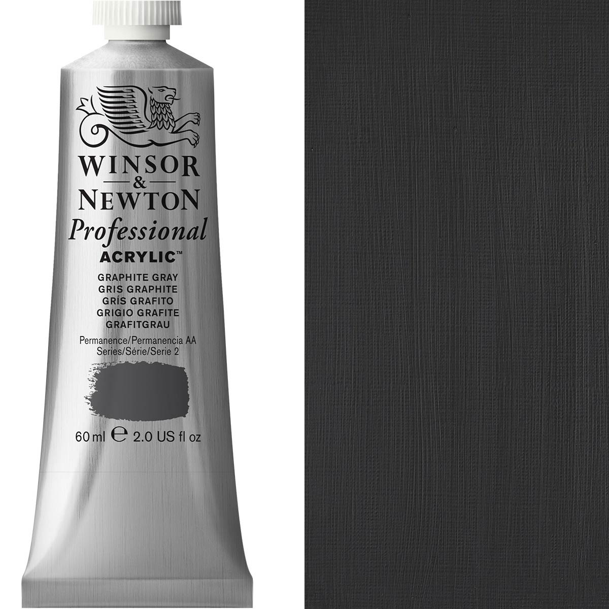 Winsor & Newton Professional Acrylic 60ml Graphite Grey - Winsor & Newton at DRK Crafts