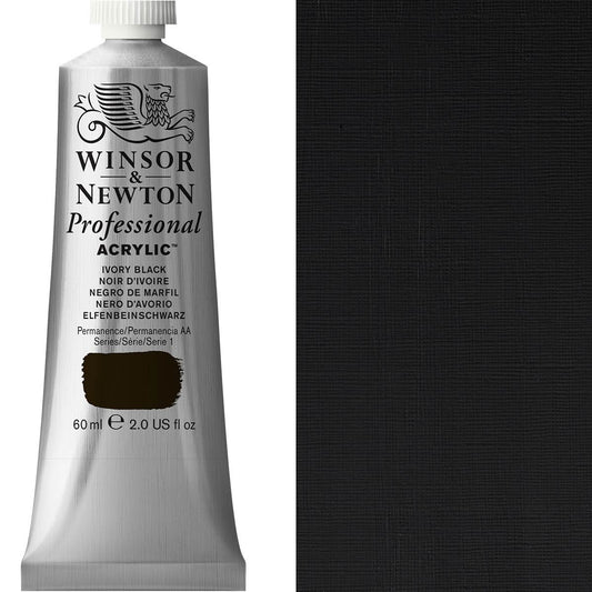 Winsor & Newton Professional Acrylic 60ml Ivory Black - Winsor & Newton at DRK Crafts