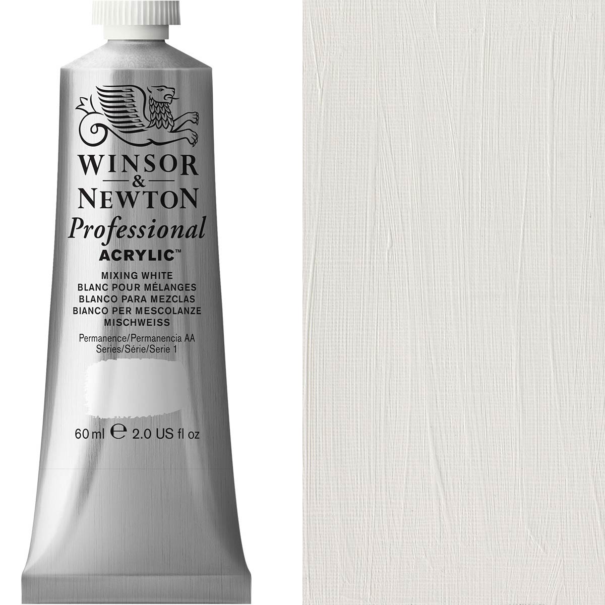 Winsor & Newton Professional Acrylic 60ml Mixing White - Winsor & Newton at DRK Crafts