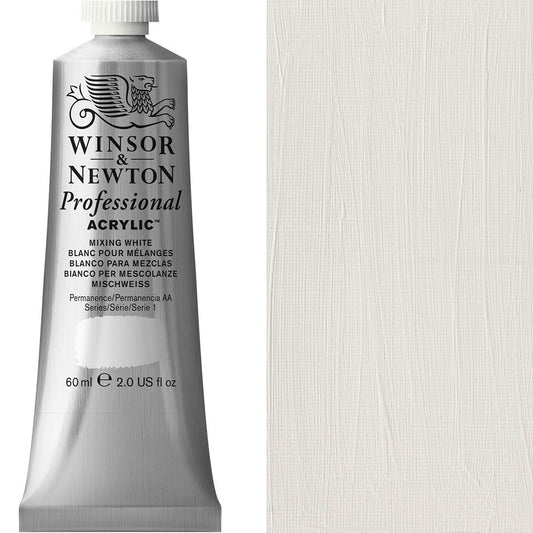 Winsor & Newton Professional Acrylic 60ml Mixing White - Winsor & Newton at DRK Crafts