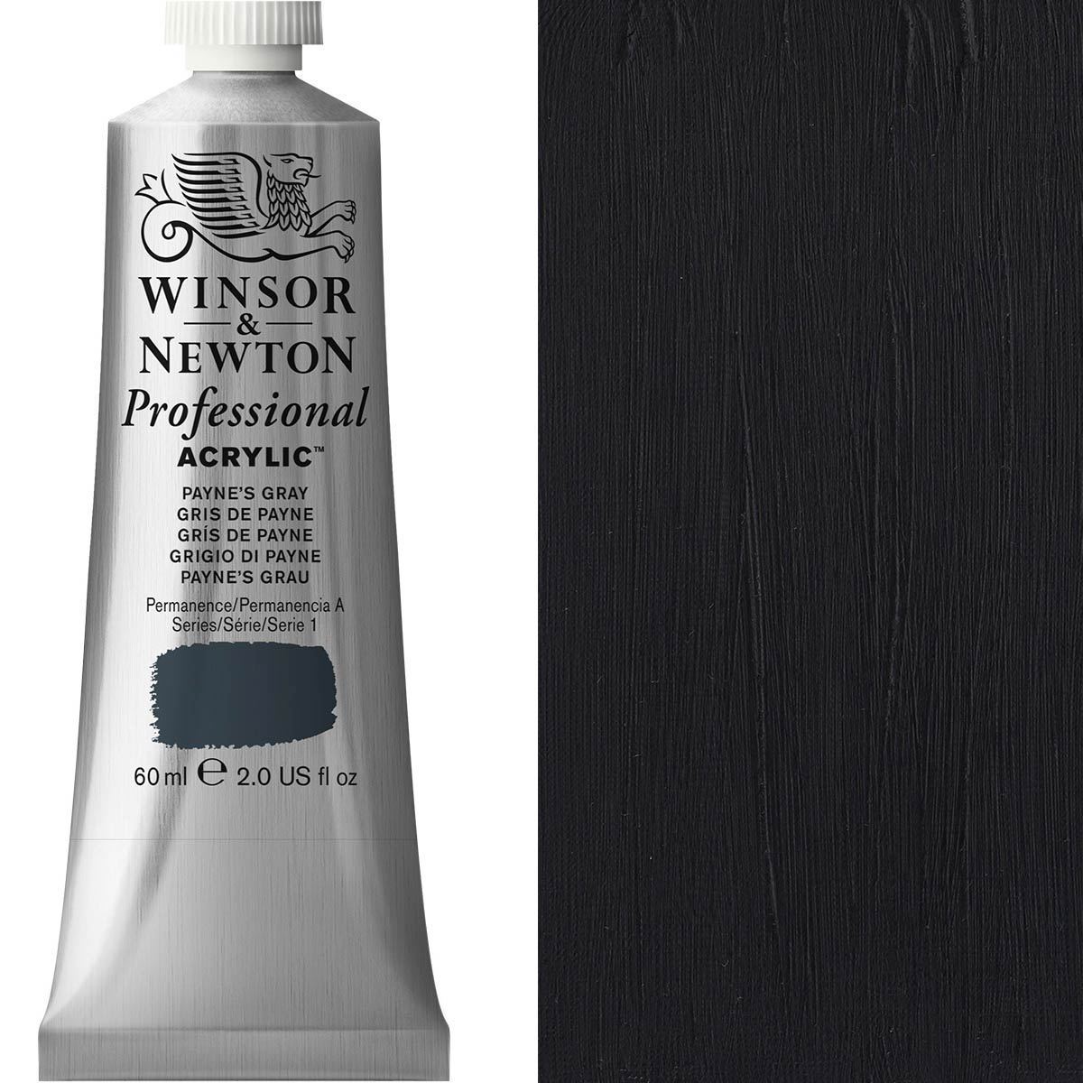 Winsor & Newton Professional Acrylic 60ml Paynes Grey - Winsor & Newton at DRK Crafts