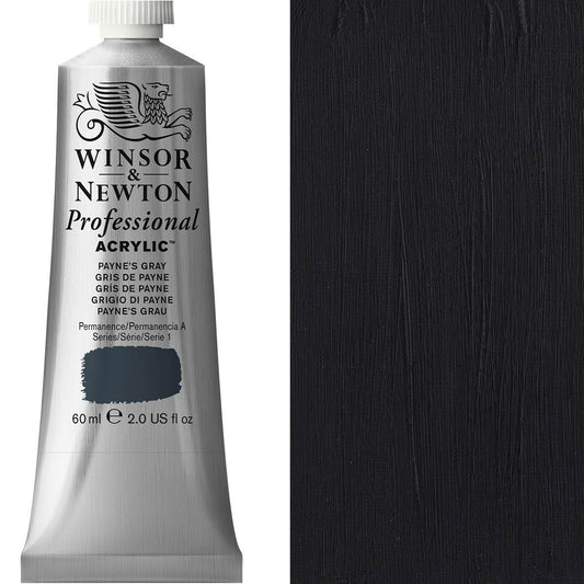 Winsor & Newton Professional Acrylic 60ml Paynes Grey - Winsor & Newton at DRK Crafts