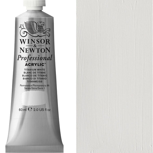 Winsor & Newton Professional Acrylic 60ml Titanium White - Winsor & Newton at DRK Crafts