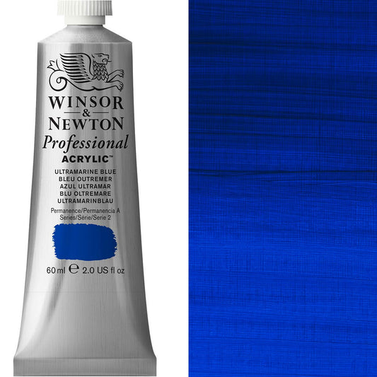 Winsor & Newton Professional Acrylic 60ml Ultramarine Blue - Winsor & Newton at DRK Crafts