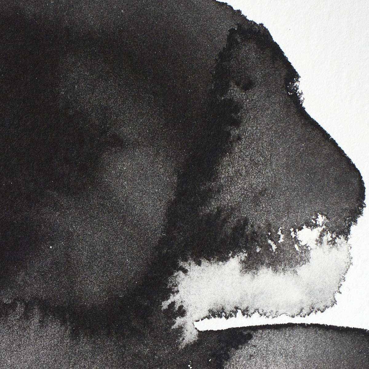 Winsor & Newton Lamp Black Half Pan - S1 Professional Watercolour - Winsor & Newton at DRK Crafts