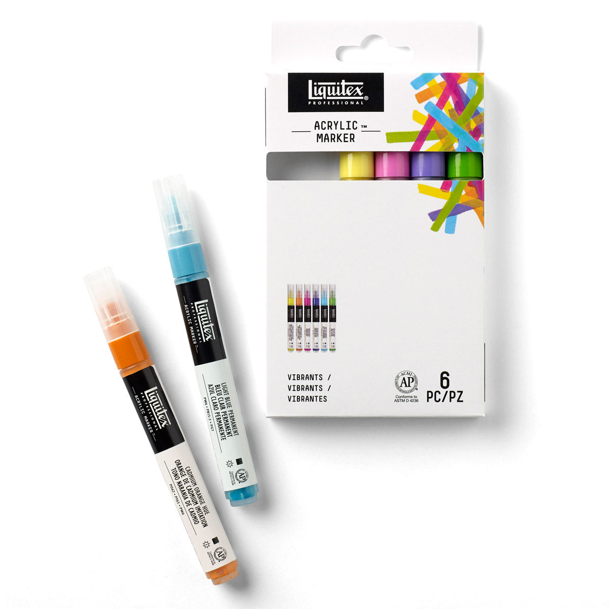 Liquitex LQX Proffesional Fine Markers 6 Set Vibrant