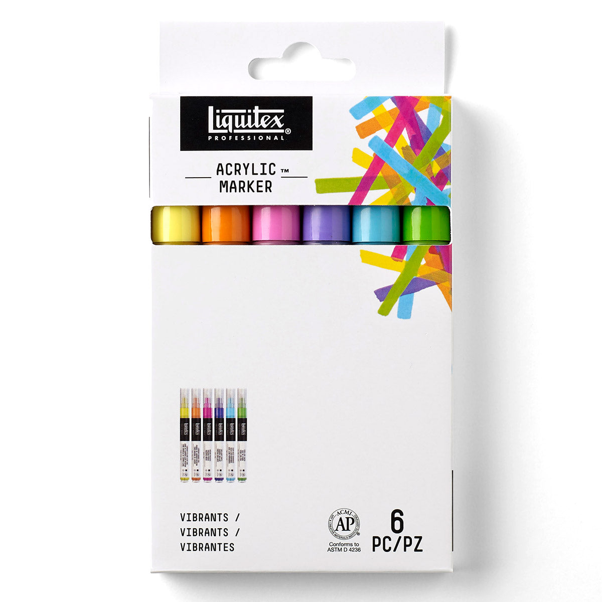 Liquitex LQX Proffesional Fine Markers 6 Set Vibrant
