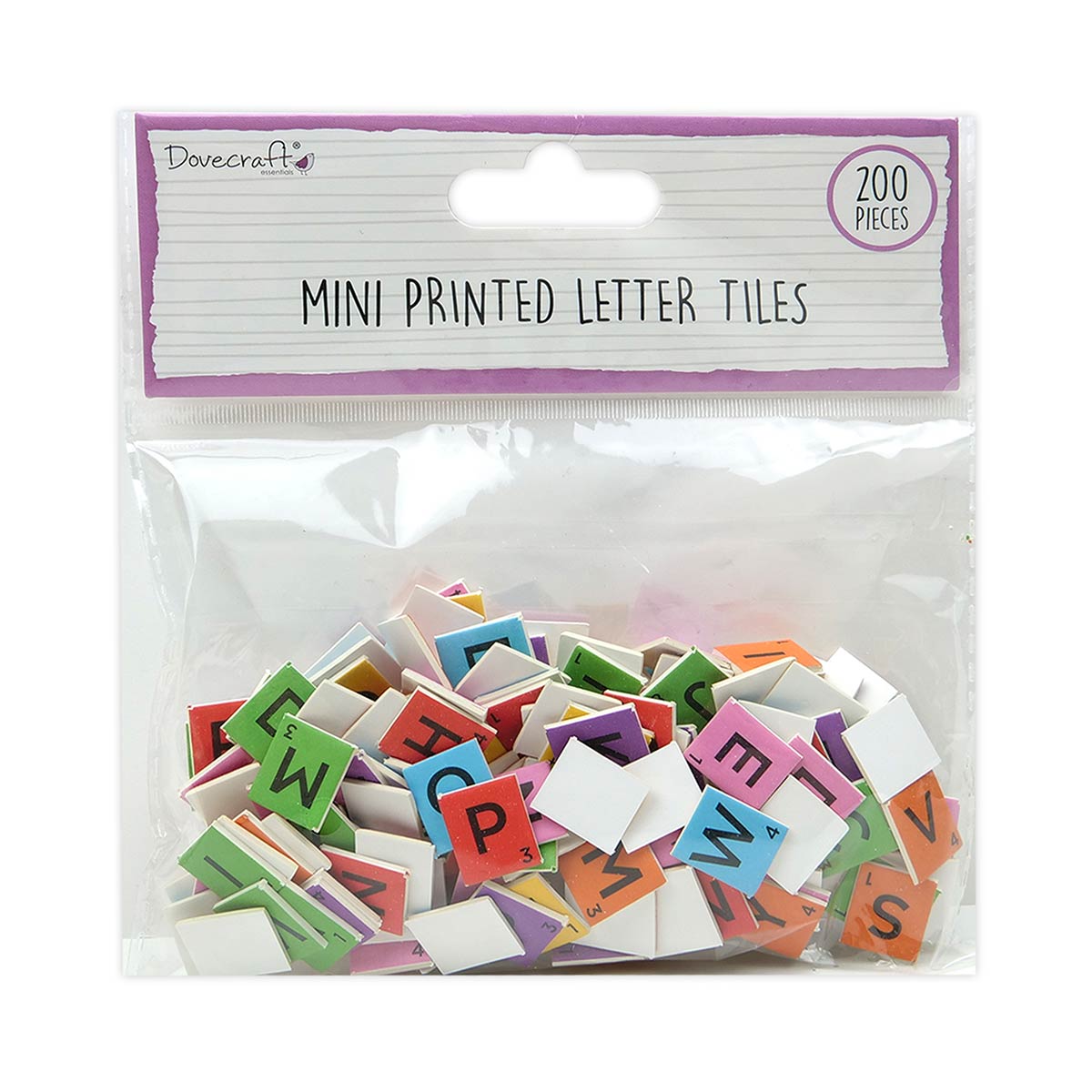 Dovecraft Dovecraft Essentials Mini Letter Tiles Brights