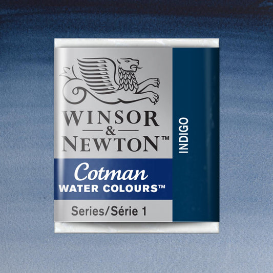 Winsor & Newton Cotman Watercolour Half Pan Indigo - Winsor & Newton at DRK Crafts