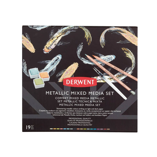 Derwent Metallic Mixed Media Set