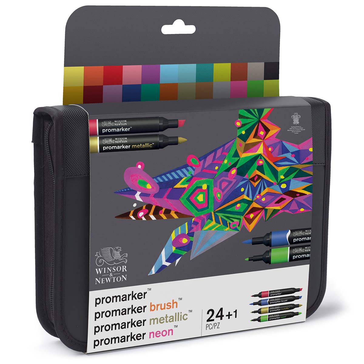 Winsor & Newton Promarker Wallet - 24 Mixed Marker Set - Winsor & Newton at DRK Crafts