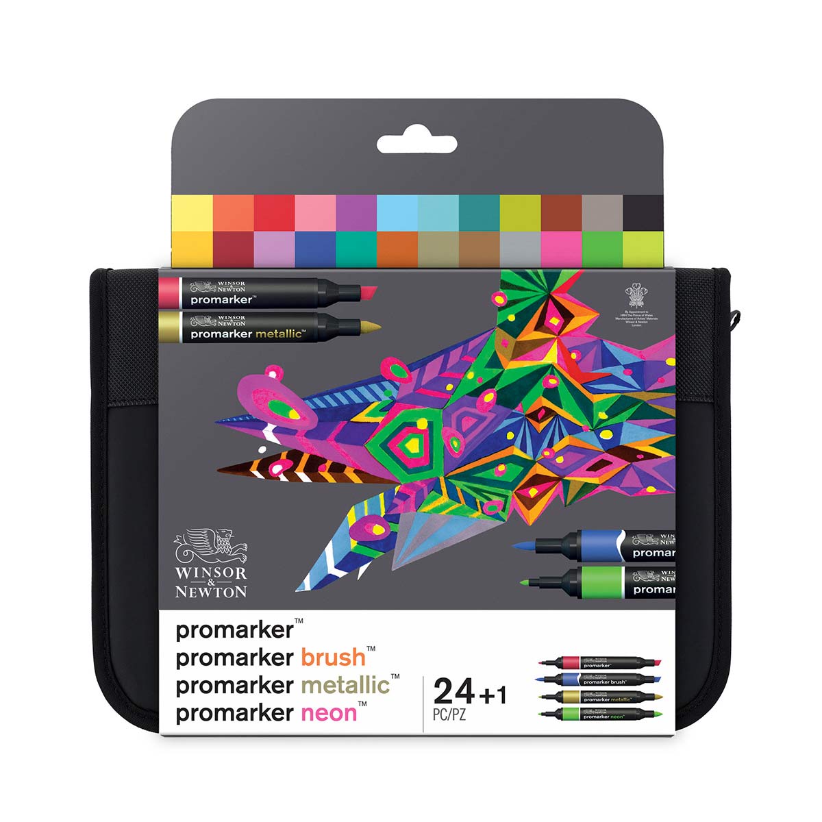 Winsor & Newton Promarker Wallet - 24 Mixed Marker Set - Winsor & Newton at DRK Crafts