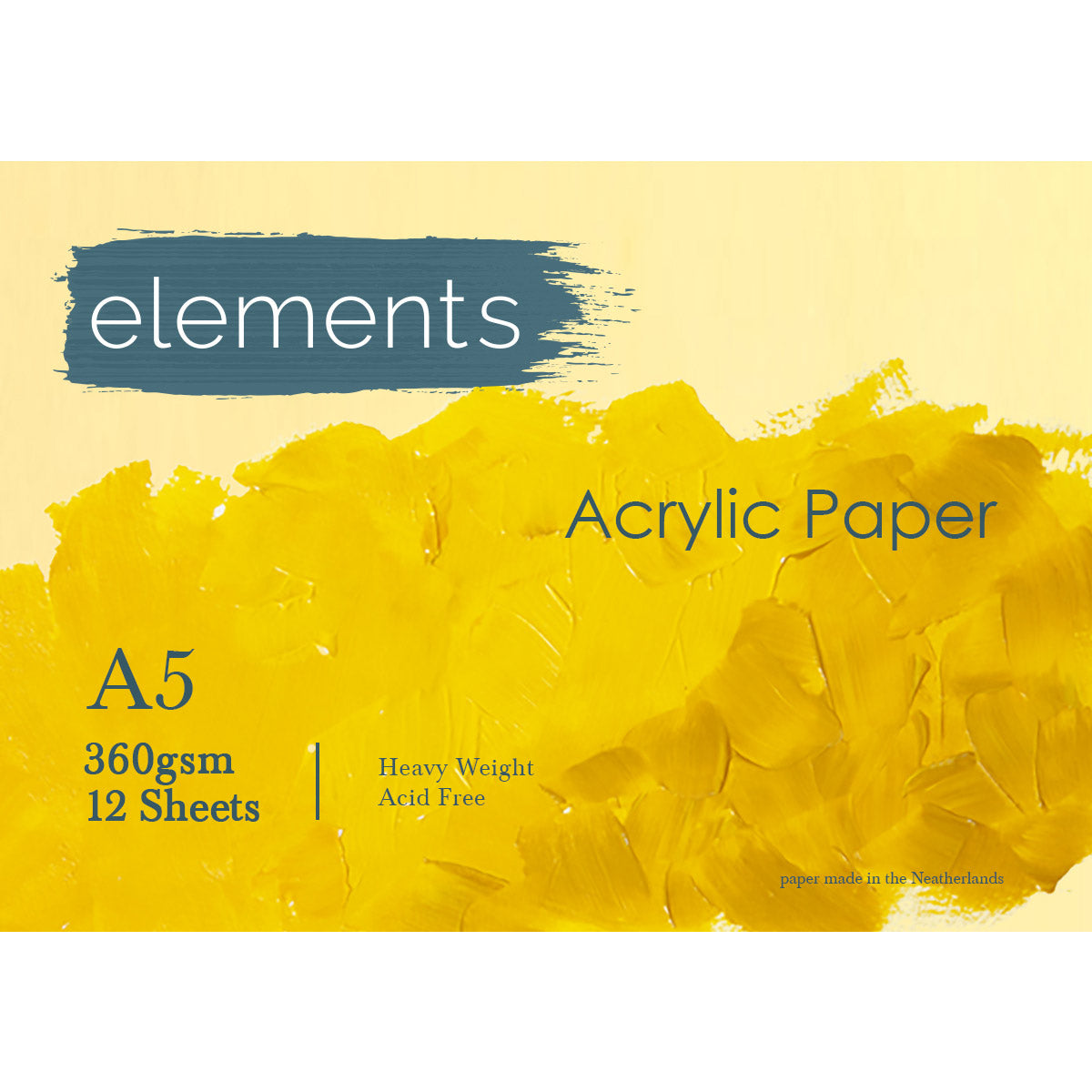 Elements Acrylic Paper Pad 12s 360gsm - A5 – High Quality Art Paper