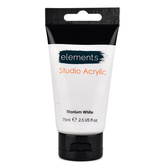 Elements 75ml Acrylic Titanium White – Art & Craft Essential