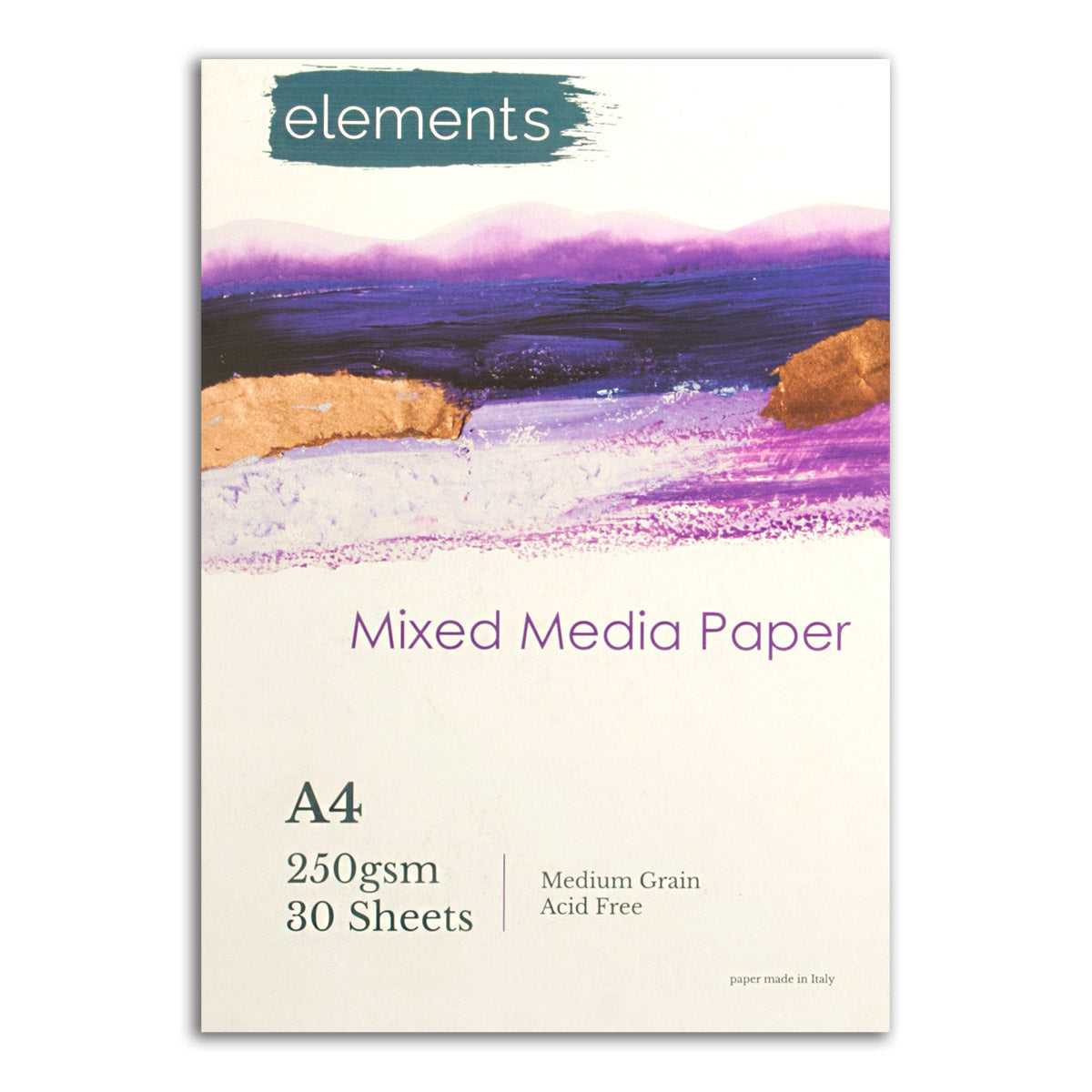Elements Mixed Media Paper Pad 30s 250gsm - A4 – High Quality Art Paper