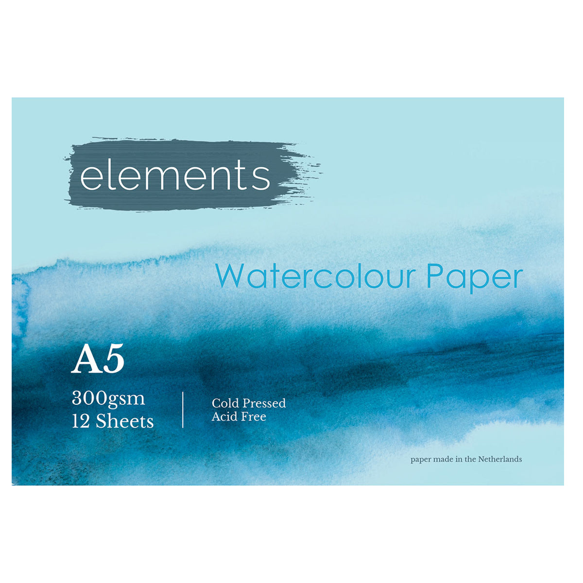Elements Watercolour Painting Pad 12s 300gsm - A5 – High Quality Art Paper