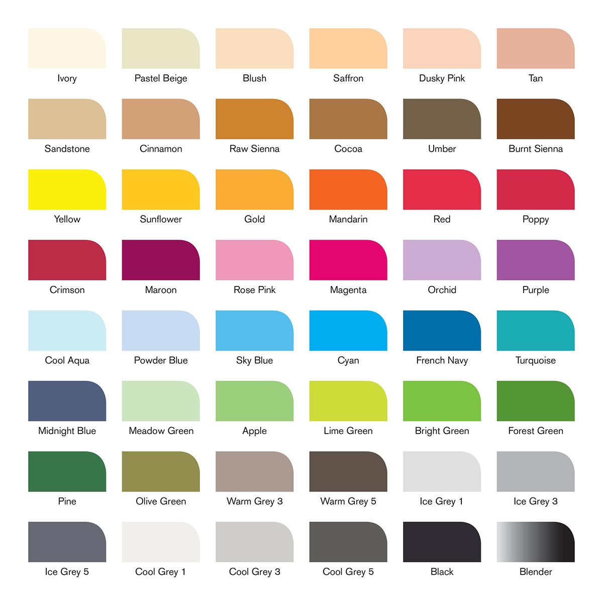 Winsor & Newton Promarker 48 Set - Essential Collection - Winsor & Newton at DRK Crafts