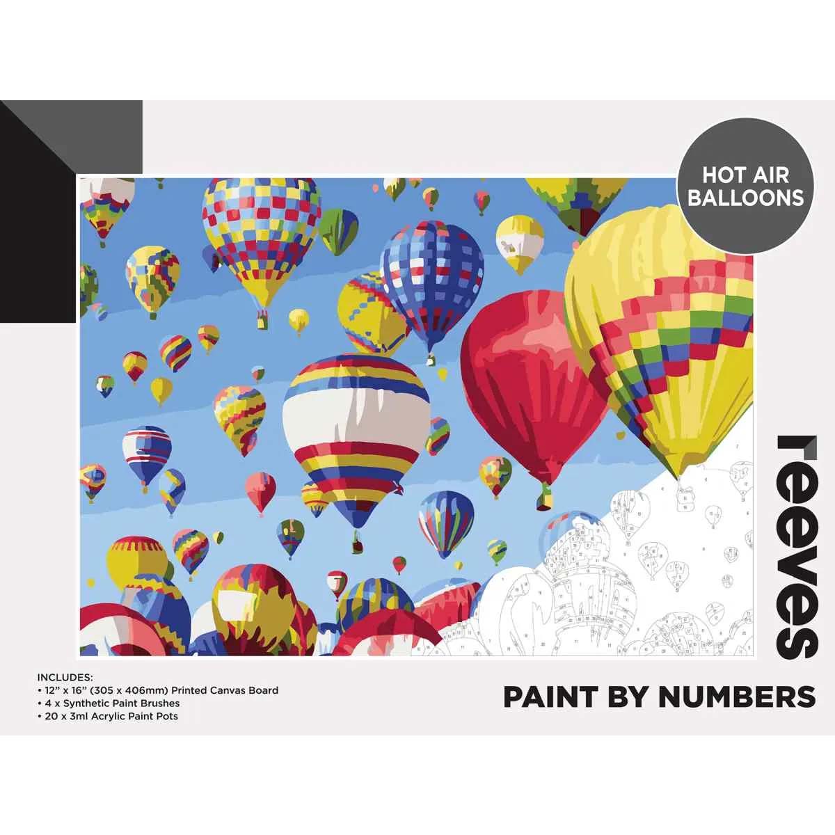 Reeves Paint by Numbers 12x16 inch - Ballons