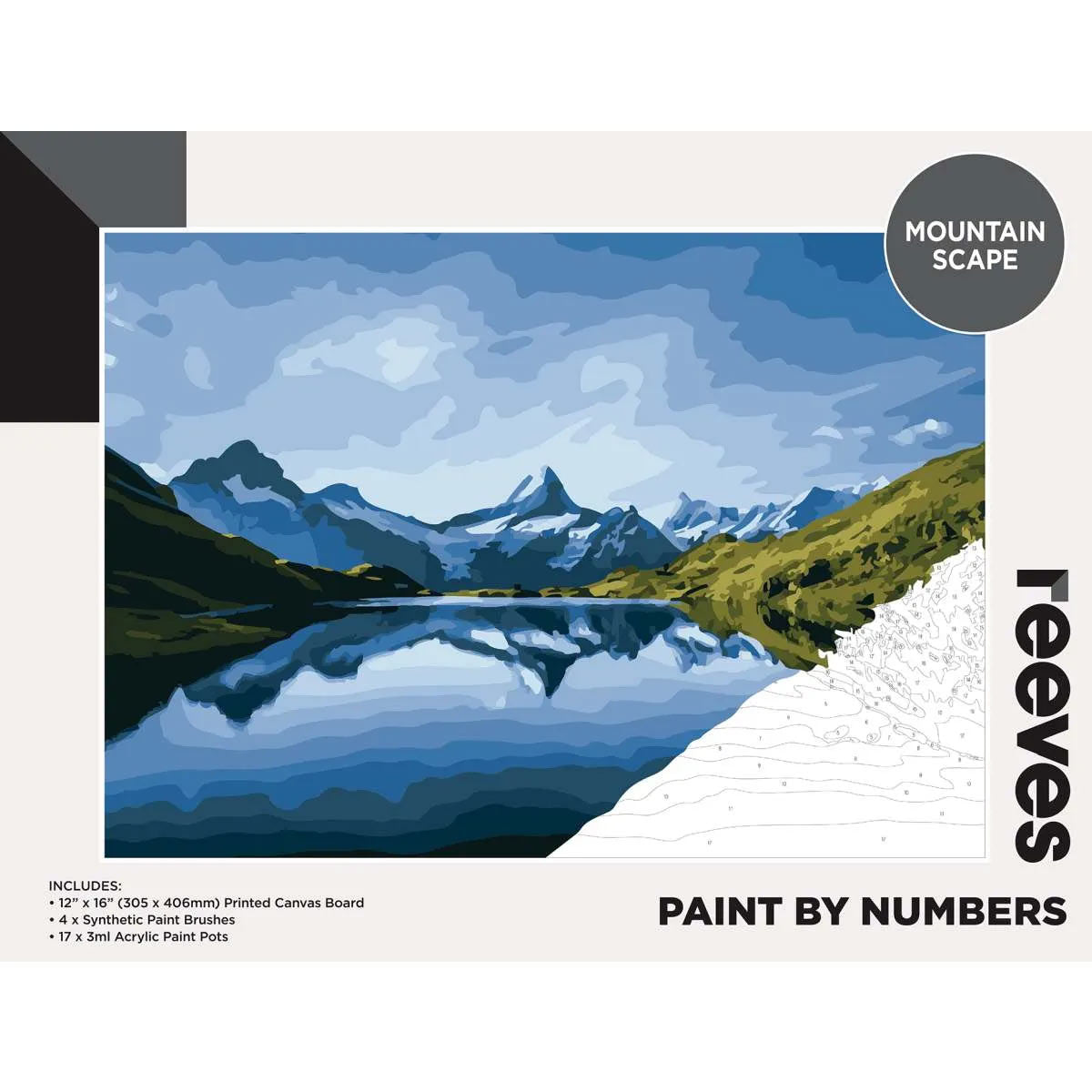 Reeves Paint by Numbers 12x16 inch - Mountain