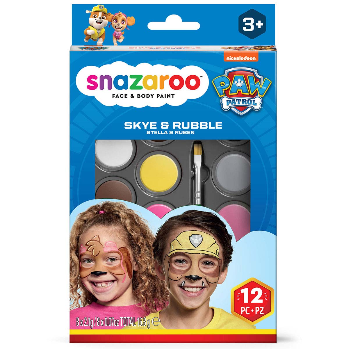 Snazaroo Face Paint SNZ Paw Patrol Hang Pk Skye and Rubble