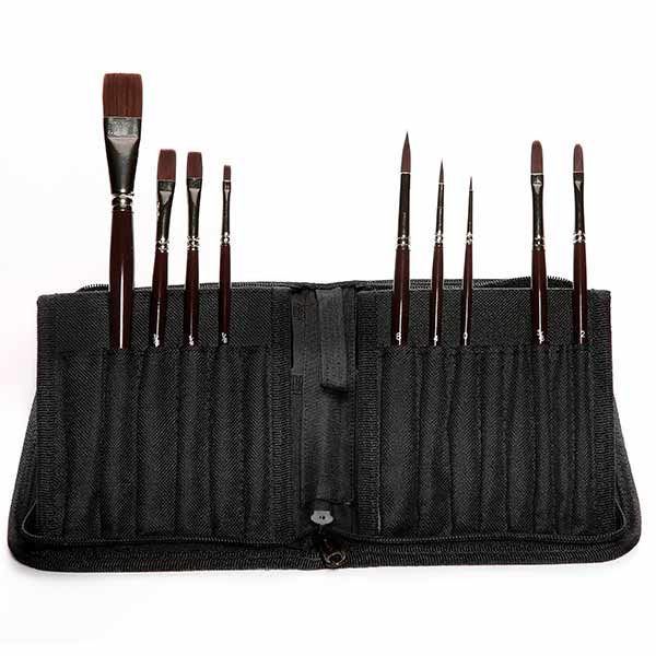 Elements Acrylic 9 Brush Stand Wall – Premium Artist Brush Set