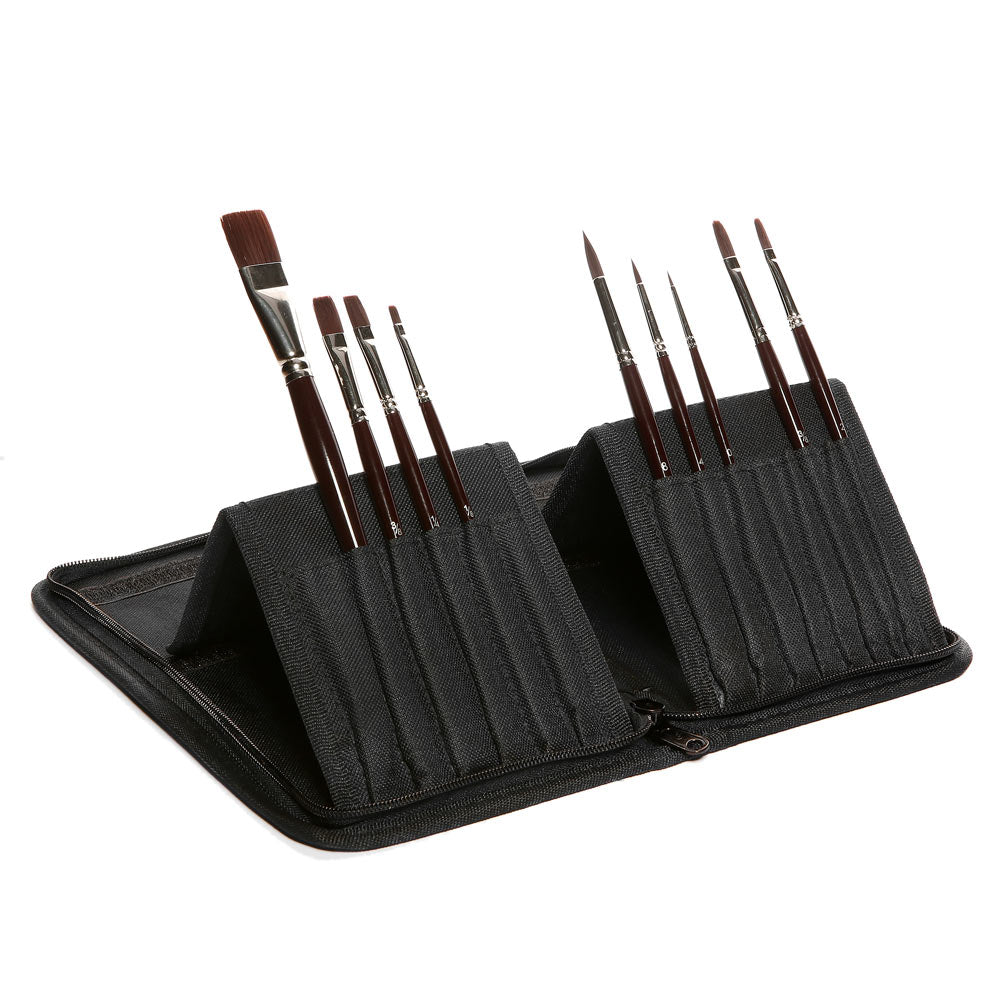 Elements Acrylic 9 Brush Stand Wall – Premium Artist Brush Set