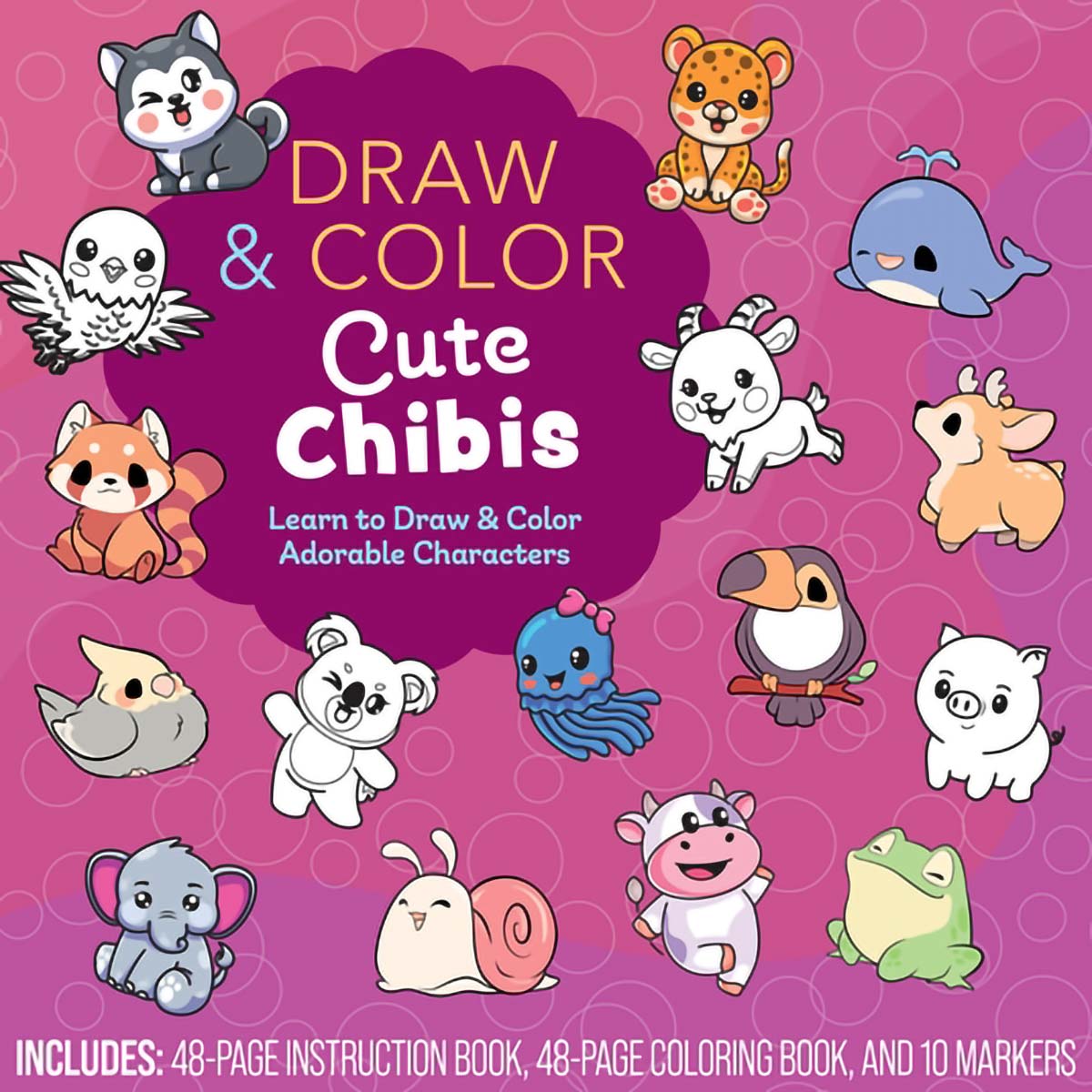 Walter Foster Draw and Color Cute Chibis