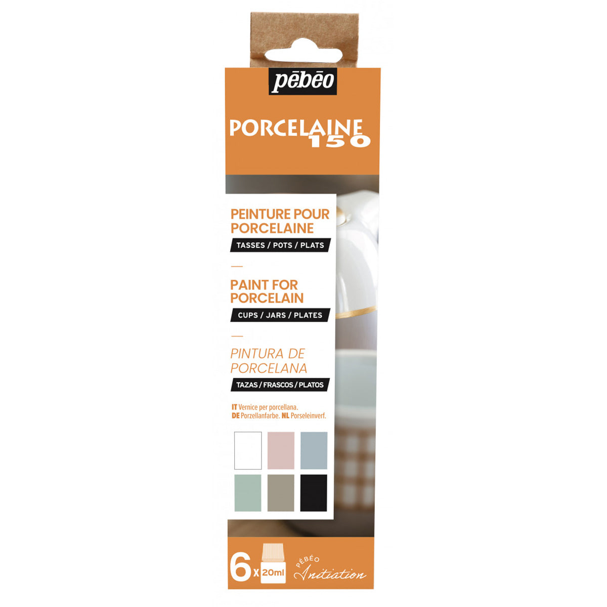 Pebeo Porcelaine Pastel 150 Initiation 6x (20ml)