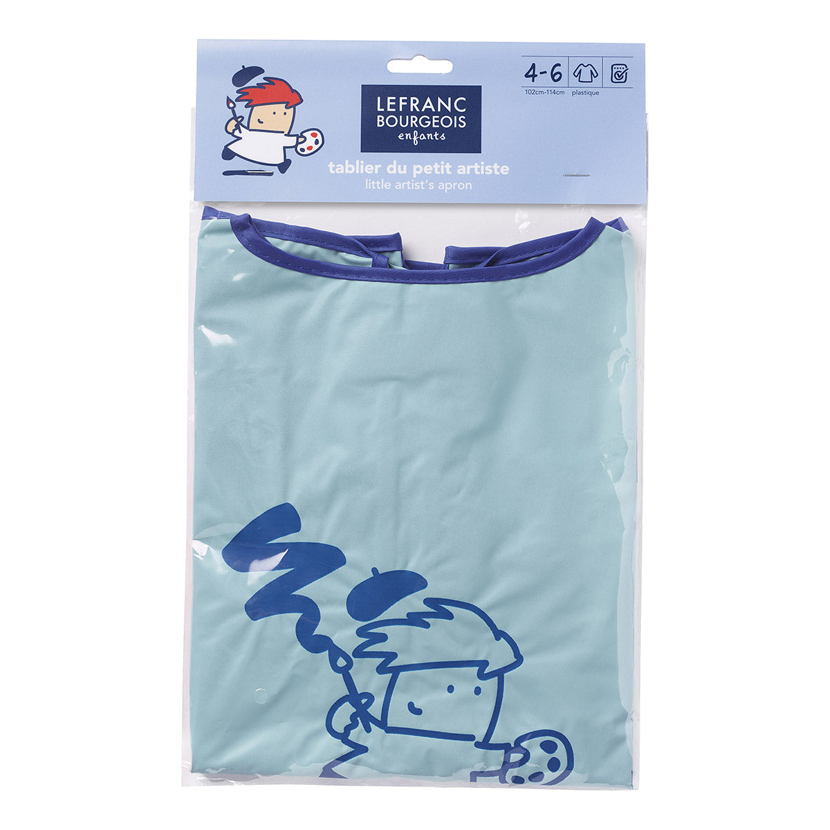 Lefranc Bourgeois Enfants Little Artists Apron Blue (4-6yrs)