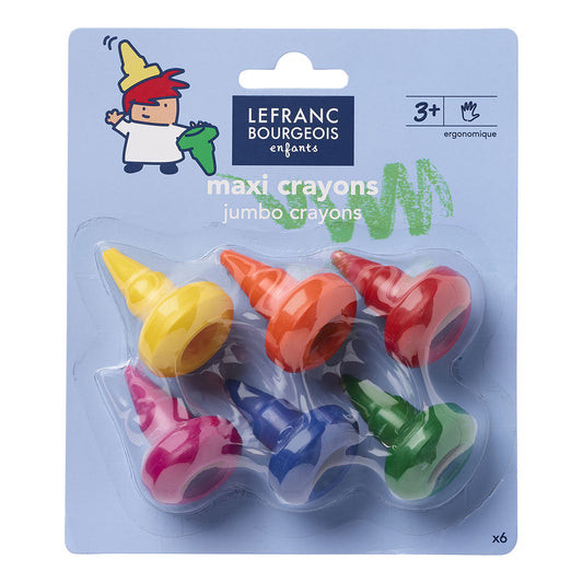 Lefranc Bourgeois Enfants Maxi Crayons - 6 Pack