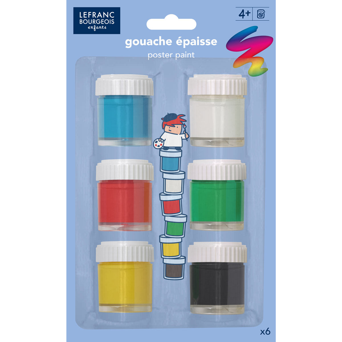 Lefranc Bourgeois Poster Colour Pots 6 x22ml
